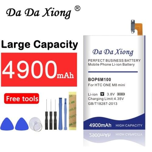 100% New high quality 4900mAh BOP6M100 Li-ion Phone Battery for HTC One Mini 2 mini2 / One M8 mini M8mini
