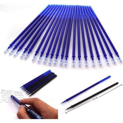 20pcs/Set Erasable Refill Rod Magic Erasable Pen Refill Office Gel Pen Blue Black Red Ink School Stationery Writing Tool Refill
