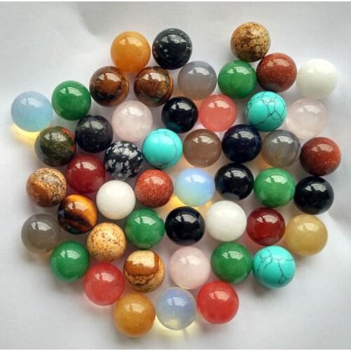 2018 fashion assorted natural stone round ball shape no hole beads for jewelry making 12mm wholesale 50pcs/lot free shipping