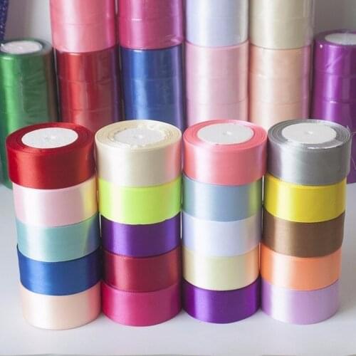 40mm Silk Satin Ribbons DIY Roses Flower Crafts Supplies Wedding Birthday Party Gift Box Wrapping Candy Cake Box Packaging Ruban