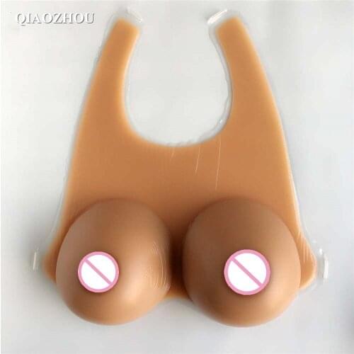 4600g huge crossdresser shemale fake boobs strap on silicone breast forms for men retail wholesale drop shipping