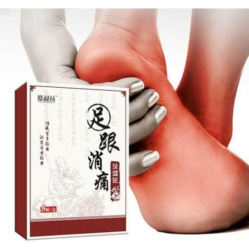 8pcs/bag Heel Pain Plaster Pain Relief Foot Patch Herbal Treatment Tendonitis Achilles Spurs Bone Patch Patches Foot Care T8U2