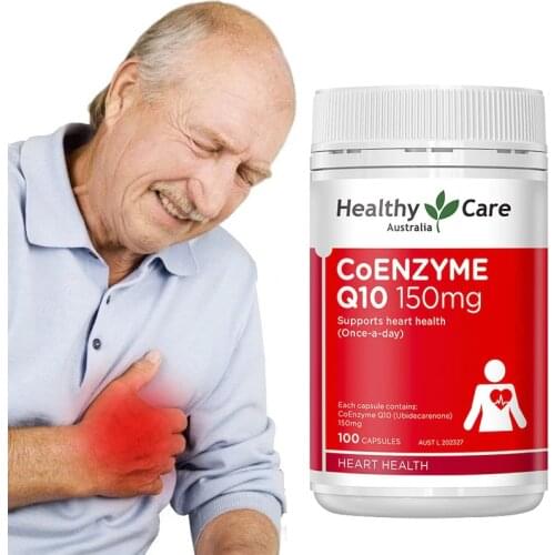 Australia Healthy Care CoEnzyme Q10 100 Soft Capsules Heart Health Pills Immune Cardiovascular System Free Radical Scavenger