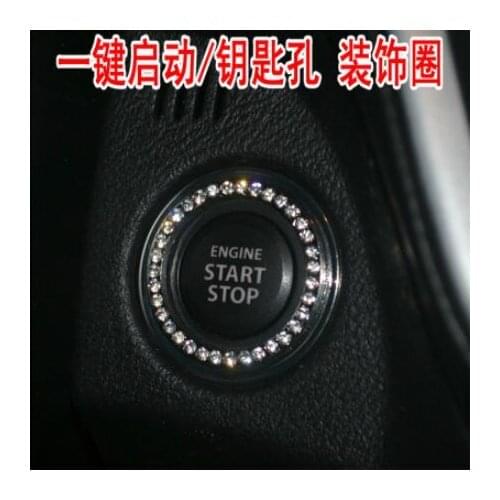 Car-styling Start Stop Button Ignition Key Ring For FIAT EVO Sedici Linea Bravo FCC4 Viaggio Coroma Ottimo Uno
