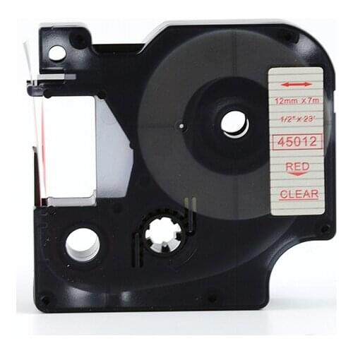 Free shipping 10 colors choosable DYMO D1 12mm*7m dymo label tape choose any color you want compatible dymo labelmanager printer