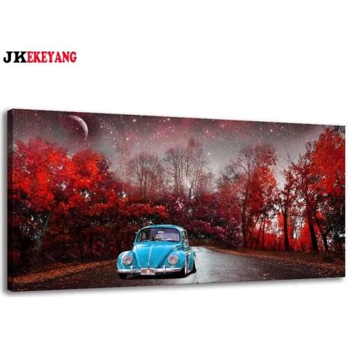 Large 5D Diy diamond painting Road car Diamond Mosaic Rhinestone Embroidery cross stitch Y4080