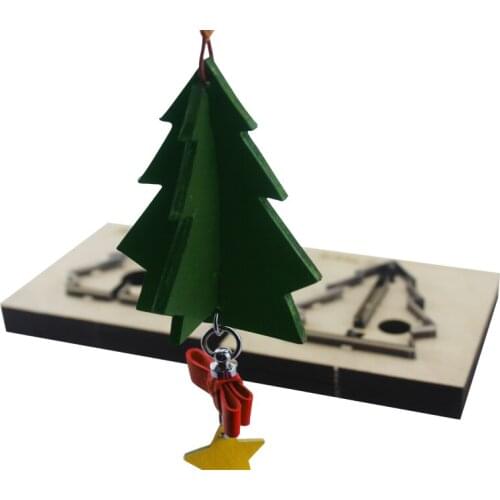 Christmas Tree Metal Cutting Dies Pendant Handmade Leather Goods Laser Knife Mold Can Be Customized DIY Layering Dies Stamps