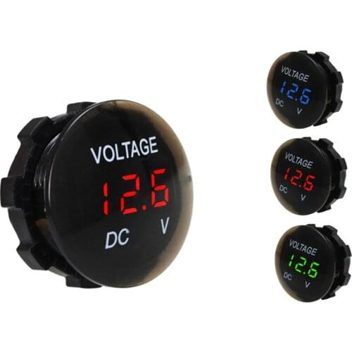 DC 12V-24V Digital Panel Voltmeter Voltage Meter Tester Led Display For Car Auto Motorcycle Boat ATV Truck Refit Accessories