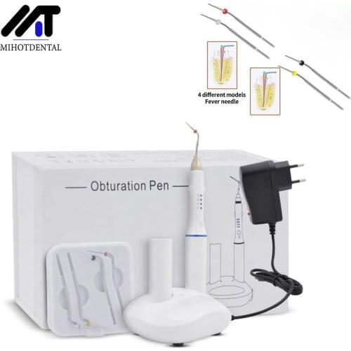 Double Charging Hot Melt Filling System Dental Supplies Cordless Teether Percha Obturation System Endo Heater Pen with 4 Tips
