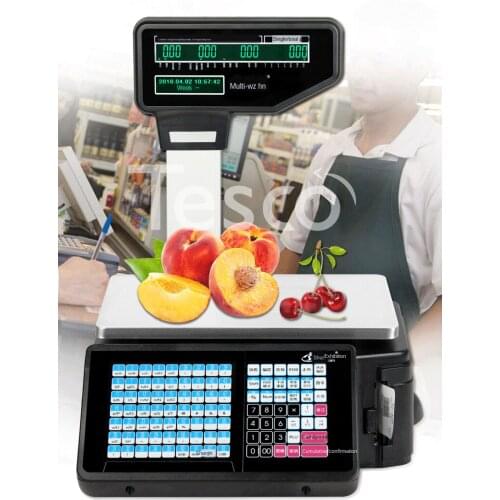 Electronic scale commercial fruit supermarket spicy special coding cash register weighing one machine with printing