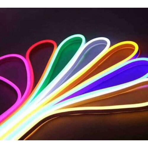 5m DC12V Flexible Led Strip Neon Tape SMD 2835 Soft Rope Bar Light 120leds/m Silicon Rubber Tube Outdoor Waterproof light