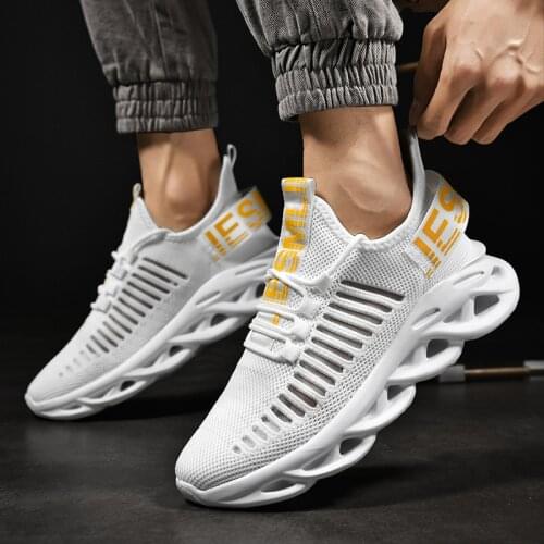 Mesh Men Shoes Breathable White Mens Sneakers Trendy Lace-Up Lightweight Black Walking Big Size Man Tenis Shoe Zapatillas Hombre
