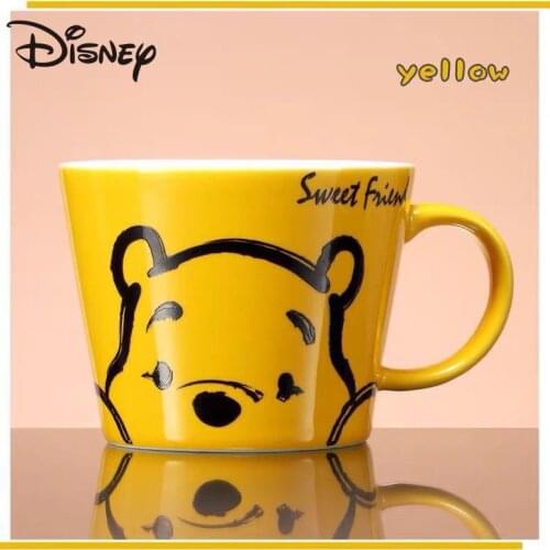 Disney mug Winnie the Pooh printed ceramic mug Large capacity breakfast milk mug Heat resistant coffee mug lovers mug cartoon