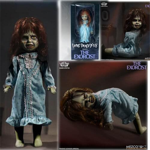 25cm Mezco Horror Living Dead Dolls The Exorcist Joint Movable Action Figure Toy Horror Halloween Gift