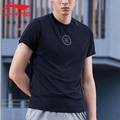 Lining Summer Wade Men T-shirt Running Fitness Breathable Comfortable Quick Drying Sportswear T-shirt ATSQ273
