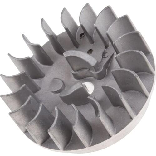 Metal Silver Recoil Easy Start Flywheel For 2 Stroke 49cc Engine Components Pocket Rocket Mini Dirt Quad