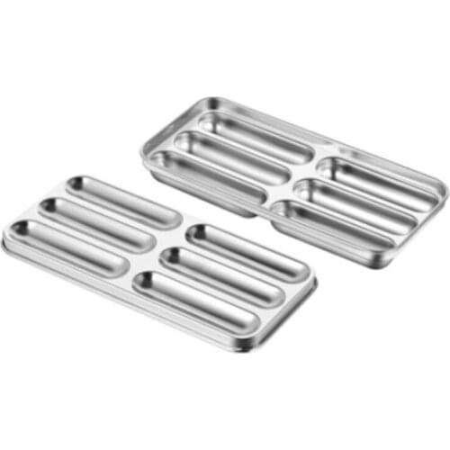 Stainless Steel Sausage Maker Mold DIY Silicone Handmade Hamburger Hot Dog Mold Reusable Kitchen Accessories Gadget for Baking