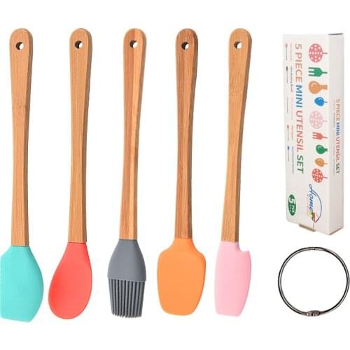 Bakeware Sets 5Pcs Kitchen Utensils Cooking Supplies Multi Purpose Multicolor Cake Spatula Baking Tools Silicone/PP Non-stick