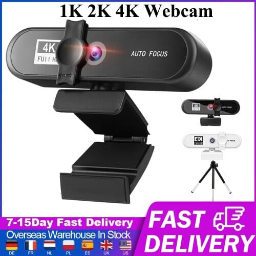 New Full HD 4K 2K 1080P Web Camera 120 Degrees Auto Focus Computer PC Laptop Webcam For Youtube Live Broadcast Video Conference