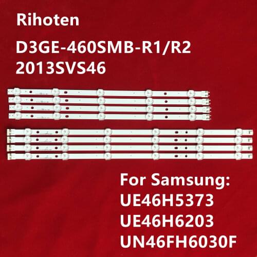 New 5set=40 PCS LED backlight strip for Samsung UE46H5373 UE46H6203 UN46FH6030F D3GE-460SMA-R2 D3GE-460SMB-R1 2013SVS46 3228N1