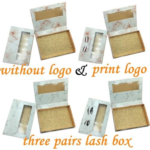 Wholesale Eyelash Packaging Three pairs box Lash Boxes Newest 1-50pcs Empty Lash Case with Tray 25mm Mink Lash Boxes Packaging