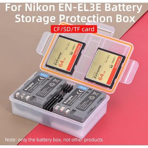 KingMa 10PCS Battery Plastic Case Holder Battery Storage Box For Nikon EN-EL3E Battery DSLR D70S D70 D80S D80 D90 D90s D700