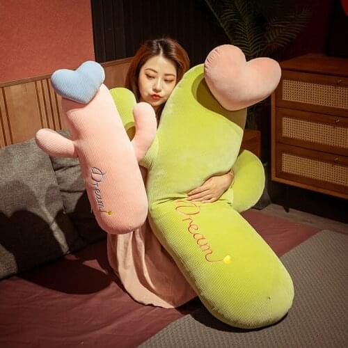 1pc 40/60cm Cartoon Cactus Pillow Plush Toys Lovely Plant Pillows Soft Stuffed Sleeping Cushion Kawaii Decor Gift for Children