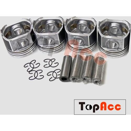 V2203 Piston With Pin & Clip STD 87mm For Kubota Engine Parts Piston Kit Set 4 PCS