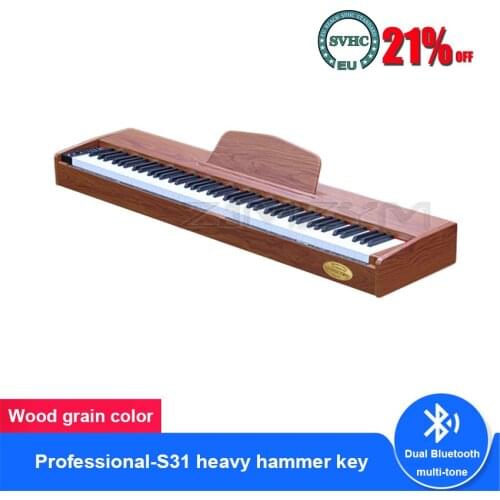 Portable Electronic Piano 88-Key Hammer Key Professional Adult Home Beginner Childrens Smart Piano S-31
