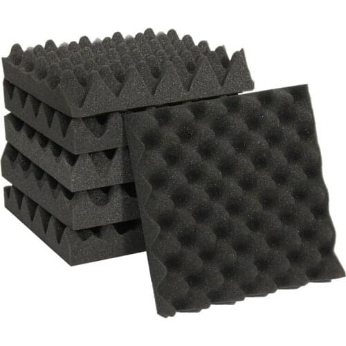 Promotion! 25X25X5CM Sound Insulation Foam Egg Crate Studio Acoustic Foam Sound Insulation Treatment Egg Profile Wedge