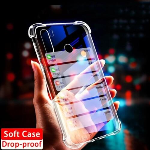 Transparent Back Cover Luxury Shockproof Note 7 8 8T 9T 9S Pro Global Version Silicone Case For Xiaomi RedMi 9 9A 9AT 9C 9C NFC