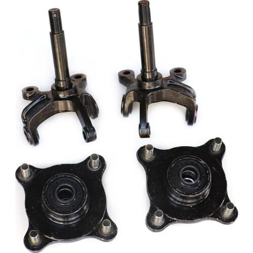1SET Steering Strut Knuckle Spindles with Brake Disc Wheel Hubs Fit For 150cc 200cc 250cc China ATV Golf Buggy Quad Bike Parts