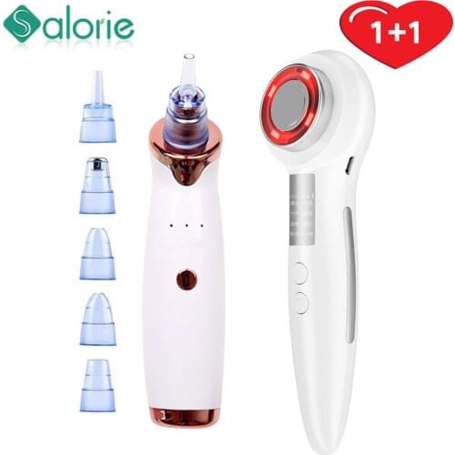 RF Facial Beauty Machine Face Eye Skin Lifting Tighten Vibration Massage Device LED Photon Rejuvenation Therapy Cleansing Tool