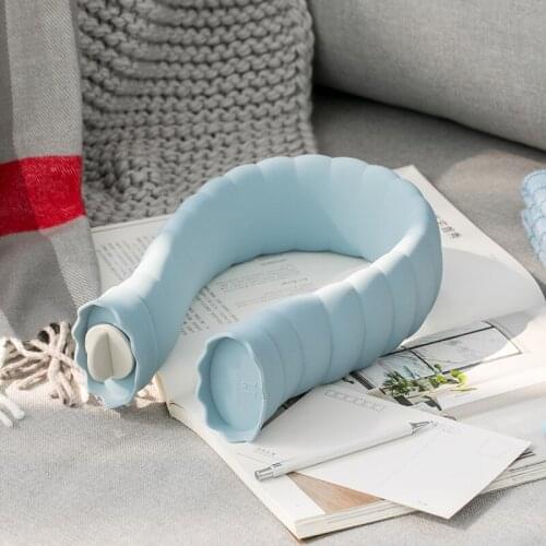 Silicone Hot Water Bottle Long U-Shaped Hot Water Bag Water Injection Cervical Spine New Student Water Filling Hot Water Bottle
