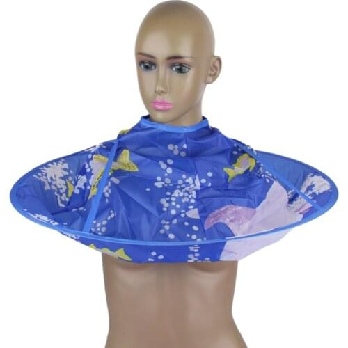 Haircut Gown Apron Waterproof Hairdressing Clothes Salon Haircutting Cape Hairdresser Apron Kids Hairdresser Cloak Umbrella