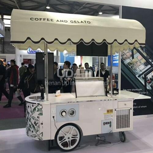 Supermarket Sale Mobile Food Kiosk Hot Dog Push Truck Mini Trailer Ice Cream Cart