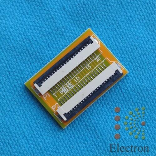 20 Pin to 20 Pin ZIF 1.0mm Pitch FFC Cable Extension Connector Adapter 2pcs/lot