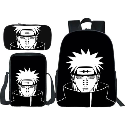 Japan Anime Backpack Uzumaki Sasuke Knapsack Students School Bag Children Rucksack Kids Back To School Backpacks Stationery Bag