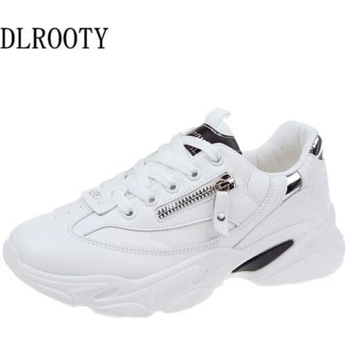 Women Flats Casual Shoes Autumn Fashion Outdoor Breathable Couple Shoes Lace Up Woman Platform Round Toe Walking Round Toe