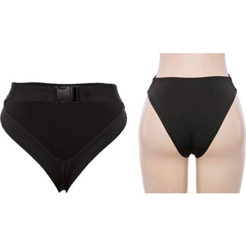 Women Knickers Underwear Thong Briefs Panties Lingerie G-string T-Back Ladies Belt High Waist