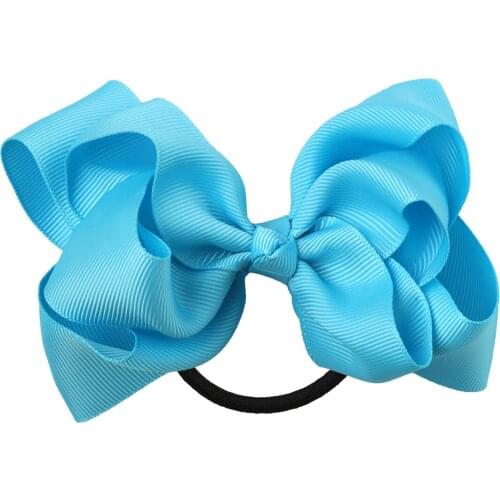 1PC 4''Double Hair Bows with Elastic Black Band Children Bows Hair Ties Hairband for Girls Hair Accessories