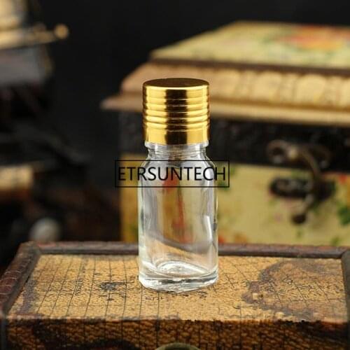 10ml Glass Bottle Sample Tubes Refillable Bottles Vial For Essential Oil Perfume Cosmetic F1561