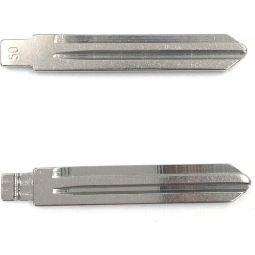 10 pcs/lot Number 50# KD Blade Metal Blank Uncut Flip key blade for KD JMD VVDI Remote Key for Huyndai elantra