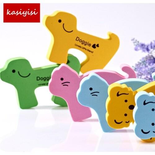 10Pcs/Lot Protection Baby Safety Cute Animal Security Card Door Stopper Baby Newborn Care Child Lock Protection From Children