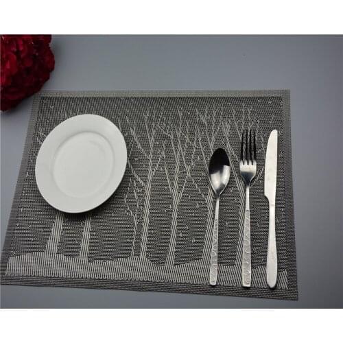 4PCS/LOT PVC Placemat Dining Table Mats Western Bottle Design Bar Mat Kitchen Dining Bowl Plate Pad Table Decoration JI 0802