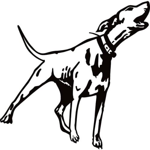 40638# Die-Cut Vinyl Decal Hound Dog Barking Car Sticker Waterproof Auto Decors on Car Body Bumper Rear Window