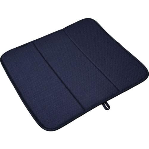 41CM 46CMWashable Microfiber Dish Drying Mat Extra Large Counter Absorbent Drying Pad Dish Drainer Mat For Kitchen 16In18In 1PCS