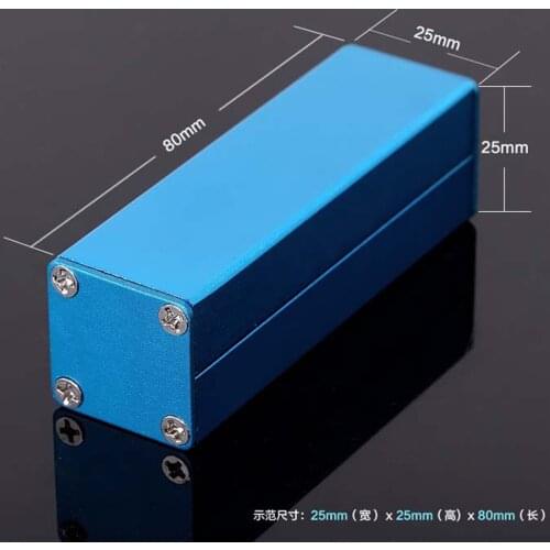 Aluminum box Electronics Project Case Enclosure 25X25X80mm DIY NEW wholesale