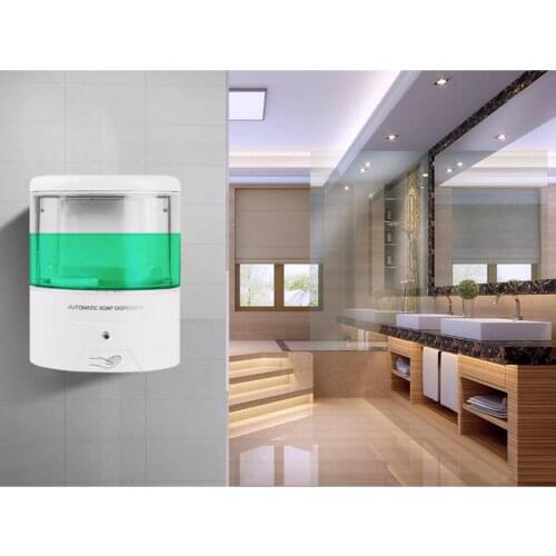 Automatic Soap Dispenser Wall Mount,600ml/20oz Hand Sanitizer Dispenser Touchless Hand Free Soap Dispenser for Gel Liquid, ABS