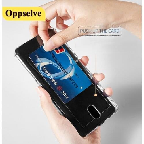 Transparent Silicone Phone Case For Samsung S20 Ultra S10 Lite S9 S8 Plus Note 20 A21 A51 A71 Shockproof Wallet Slot Card Holder